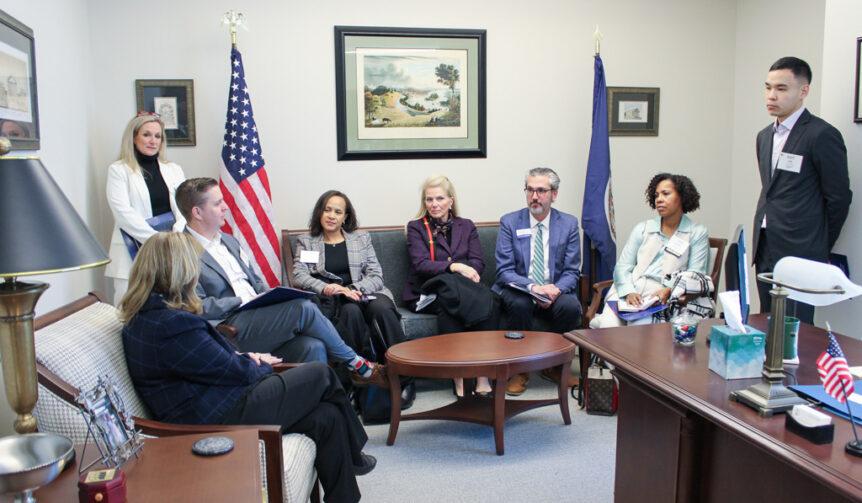 Lobby Day 2026 Attendees in Office Photo
