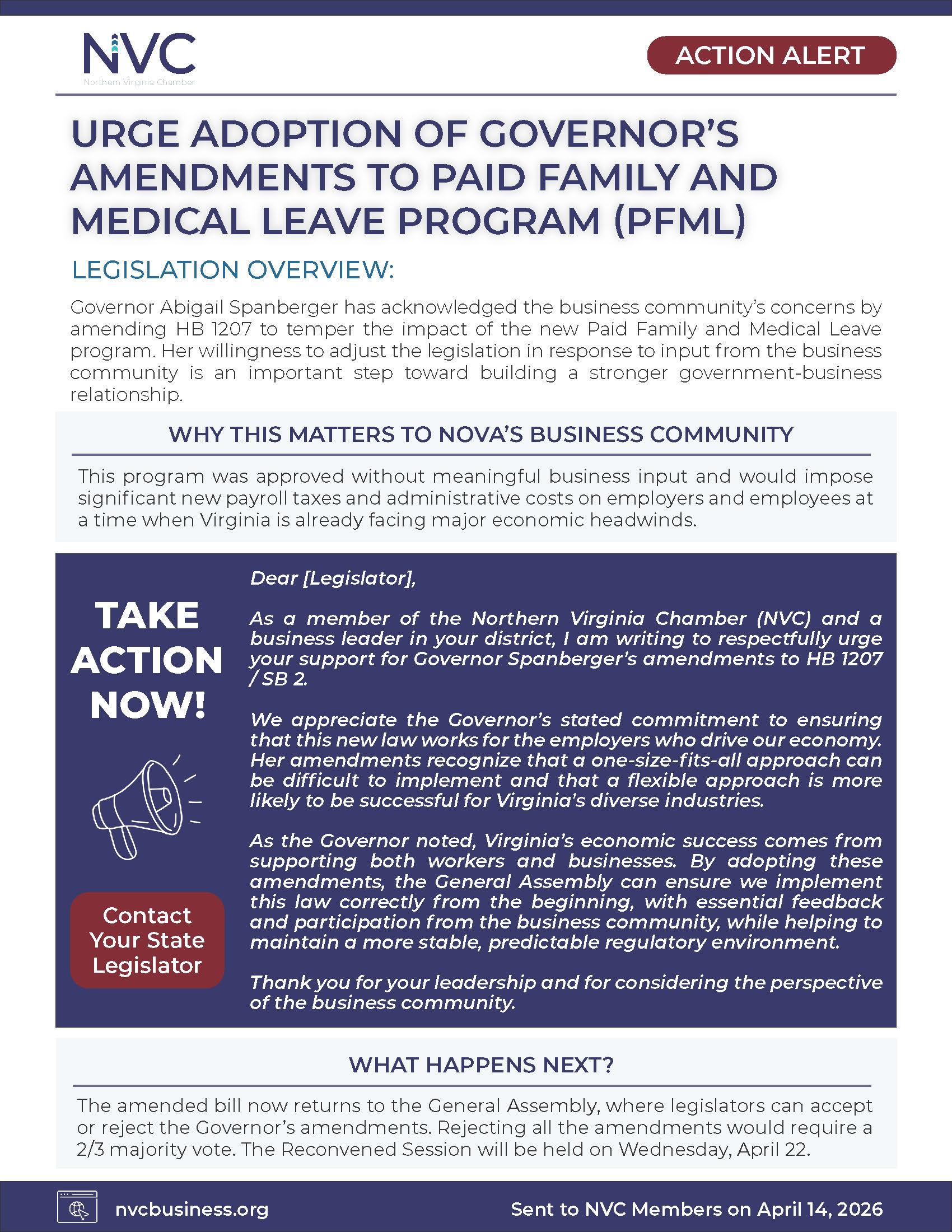 April 2026 - Support Governor's Amendments to PMFL